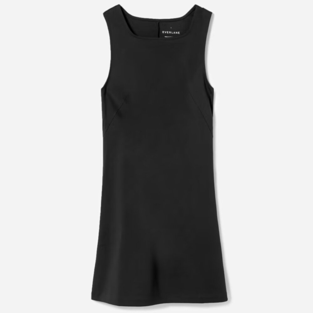Everlane Party of One Tank Dress, Black, Size XS